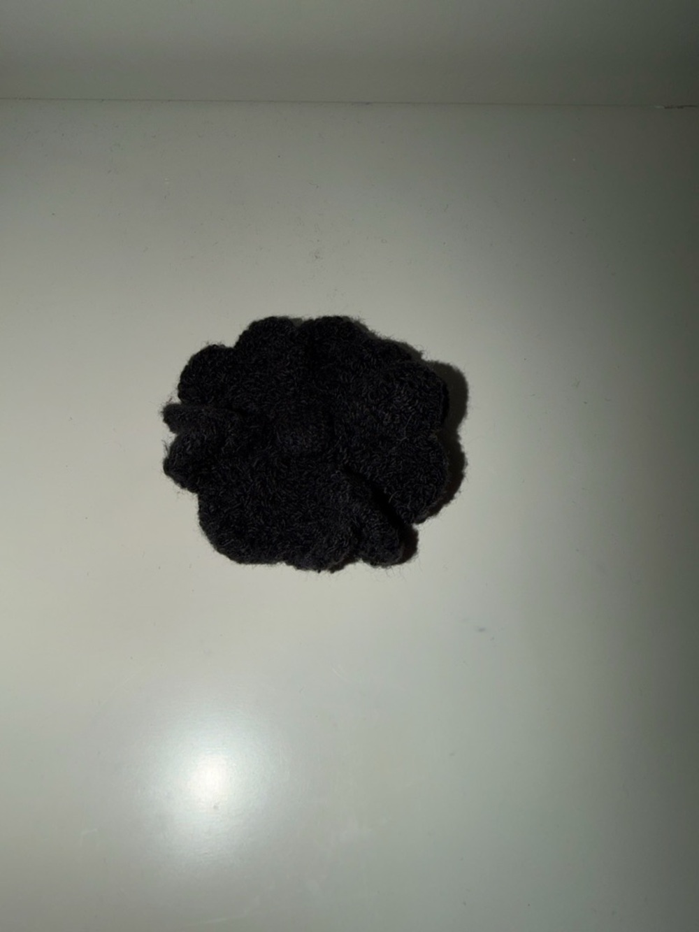 Black Crochet Brooch